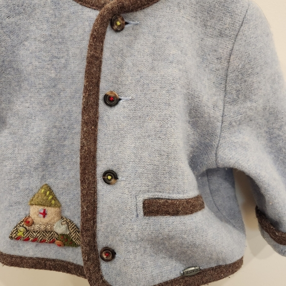 GIESSWEIN AUSTRIA vintage 18m baby toddler wool coat - Picture 6 of 12